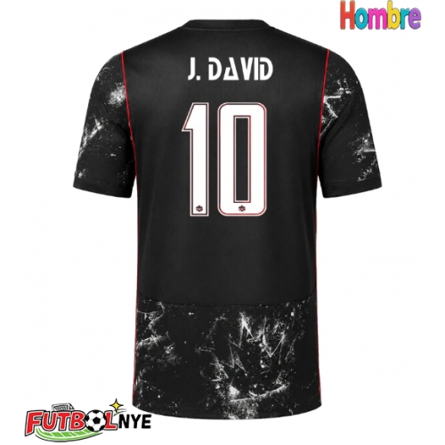 Camiseta Canadá Jonathan David #10 Visitante Equipación Mundial 2026 manga corta